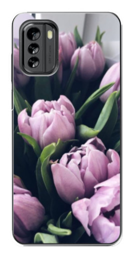 Чехол с картинкой "Сиреневые тюльпаны" для Nokia G60