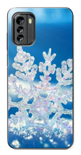 Чехол с печатью "Яркая снежинка" для Nokia G60