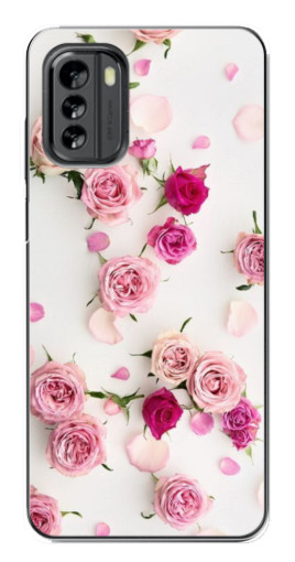 Чехол с печатью "Яркие розы" для Nokia G60