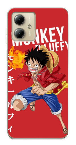 Чехол с печатью "Атакующий D Luffy" для Motorola MOTO G14
