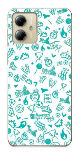 Чехол с картинкой "Атрибутика Real Madrid" для Motorola MOTO G14