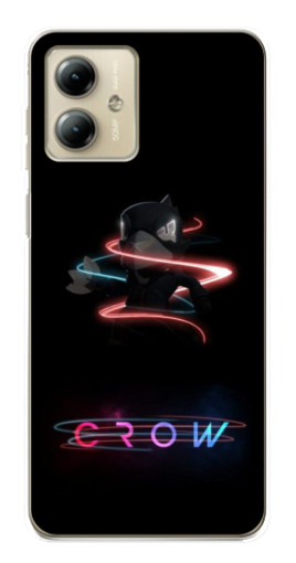 Силиконовый чехол с изображением "Brawl Crow" для Motorola MOTO G14