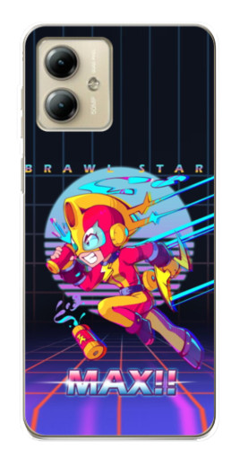Силиконовый чехол с изображением "Brawl MAX" для Motorola MOTO G14