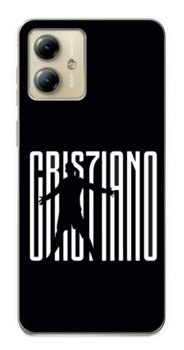 Чехол с картинкой "Cristiano" для Motorola MOTO G14