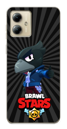 Чехол с картинкой "Crow Brawl Stars" для Motorola MOTO G14
