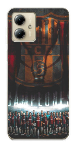 Чехол с принтом "FCB Campeones" для Motorola MOTO G14