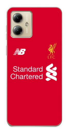 Силиконовый чехол с изображением "Форма Liverpool" для Motorola MOTO G14