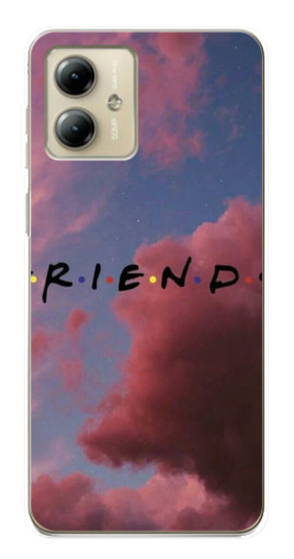 Чехол с картинкой "Friends" для Motorola MOTO G14