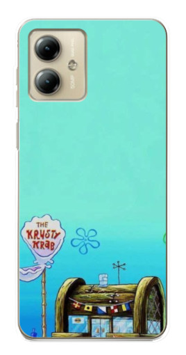 Чехол с принтом "Krusty Krab" для Motorola MOTO G14