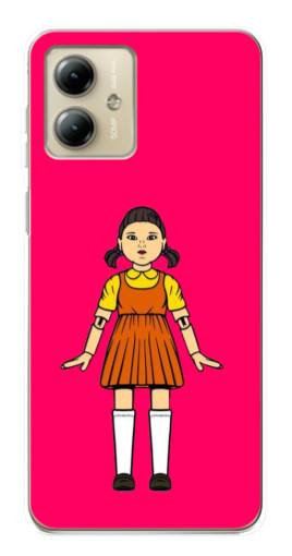 Чехол с картинкой "Кукла" для Motorola MOTO G14