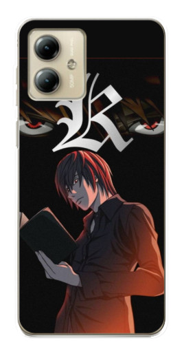 Чехол с картинкой "Лайт Ягами Death Note" для Motorola MOTO G14