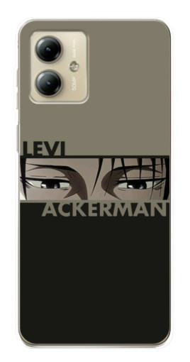 Чехол с картинкой "Levi Anime" для Motorola MOTO G14