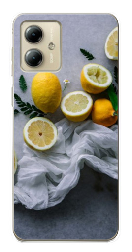 Силиконовый чехол с изображением "Лимонное настроение" для Motorola MOTO G14