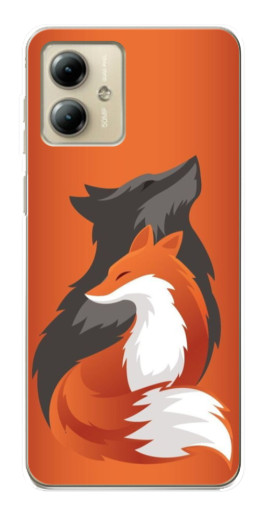 Чехол с принтом "Лиса ART" для Motorola MOTO G14