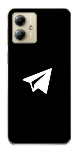 Чехол с принтом "Лого Телеграм" для Motorola MOTO G14
