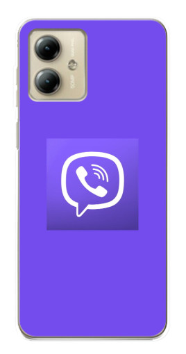 Чехол с печатью "Лого Viber" для Motorola MOTO G14