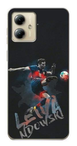 Силиконовый чехол с изображением "Лёва" для Motorola MOTO G14