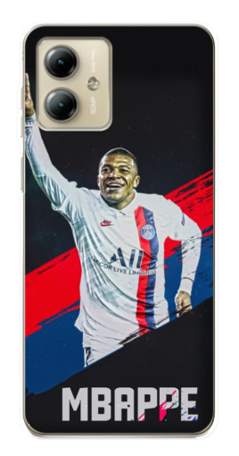 Чехол с картинкой "Mbappe в ПСЖ" для Motorola MOTO G14