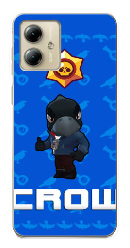 Чехол с картинкой "Медаль Crow" для Motorola MOTO G14