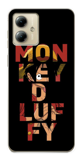 Силиконовый чехол с изображением "Monky d Luffy" для Motorola MOTO G14