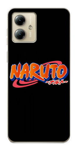 Чехол с картинкой "Надпись Naruto" для Motorola MOTO G14