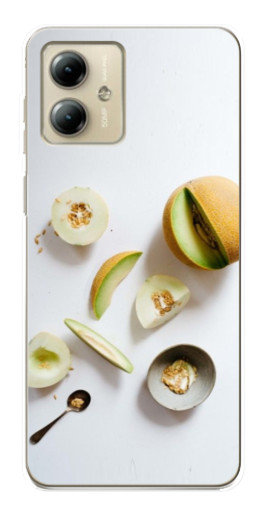 Чехол с картинкой "Обед из дынь" для Motorola MOTO G14