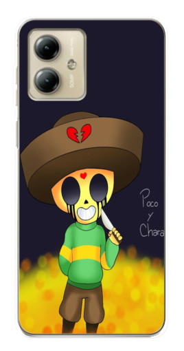 Чехол с печатью "Poco y Chara" для Motorola MOTO G14