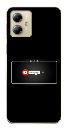 Чехол с принтом "subscribed" для Motorola MOTO G14