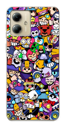Чехол с печатью "Все бойцы" для Motorola MOTO G14
