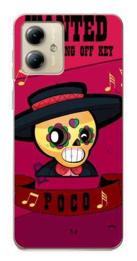 Чехол с картинкой "WANTED POCO" для Motorola MOTO G14
