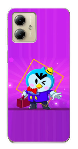 Чехол с принтом "Яркий пингвин" для Motorola MOTO G14