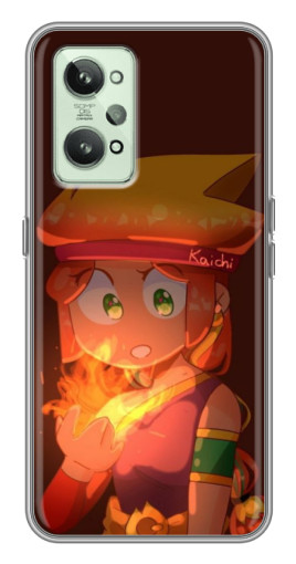 Чехол с печатью "Amber с огнем" для Realme GT2