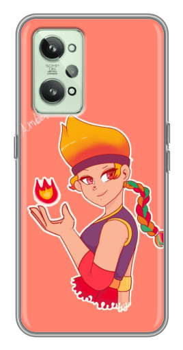 Силиконовый чехол с изображением "Amber с огоньком" для Realme GT2