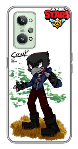 Чехол с печатью "Crow" для Realme GT2