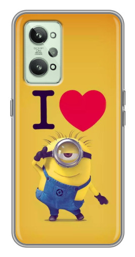 Силиконовый чехол с изображением "I Love Minion" для Realme GT2