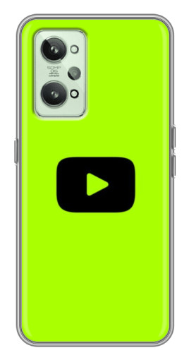 Силиконовый чехол с изображением "Кнопка Ютуба" для Realme GT2