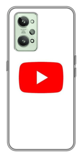 Силиконовый чехол с изображением "Красная кнопка" для Realme GT2