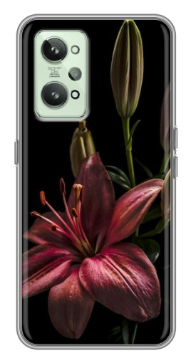 Чехол с принтом "Красная лилия " для Realme GT2