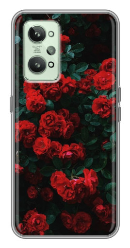 Чехол с печатью "Красные розы" для Realme GT2