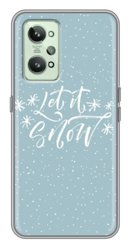 Силиконовый чехол с изображением "Let it Snow" для Realme GT2