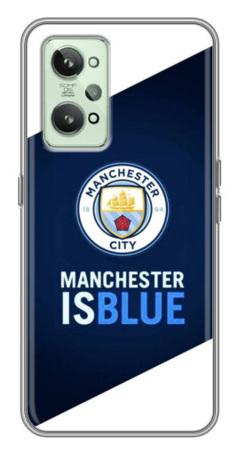 Силиконовый чехол с изображением "Manchester is Blue" для Realme GT2