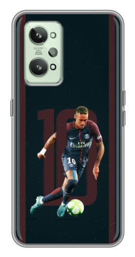 Силиконовый чехол с изображением "Неймар 10" для Realme GT2