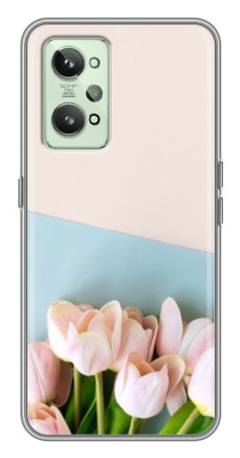 Чехол с картинкой "Нежные тюльпаны" для Realme GT2