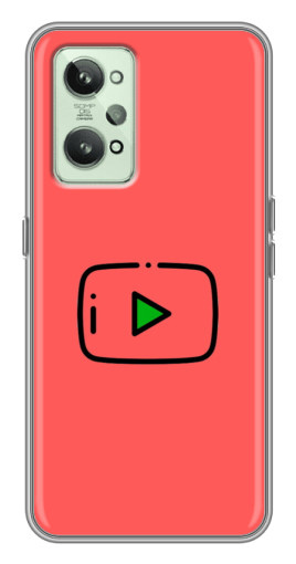 Чехол с принтом "Рисованная кнопка" для Realme GT2