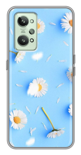 Чехол с картинкой "Ромашковый фон" для Realme GT2