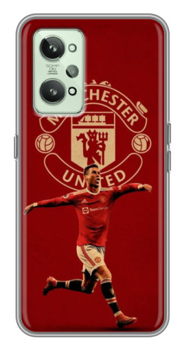 Силиконовый чехол с изображением "Ronaldo в МЮ" для Realme GT2