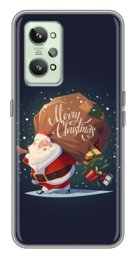 Чехол с печатью "Санта с подарками" для Realme GT2
