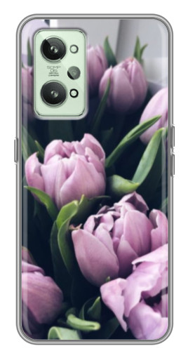 Чехол с печатью "Сиреневые тюльпаны" для Realme GT2