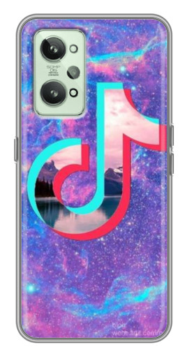 Силиконовый чехол с изображением "ТикТок мраморный" для Realme GT2