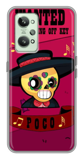 Силиконовый чехол с изображением "WANTED POCO" для Realme GT2